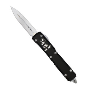 Microtech 122-1SB Ultratech Signature Series D/E OTF Automatic Knife Steamboat Willie - White