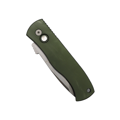 Pro-Tech Knives Shot Show 2024 Emerson CQC7 T/E Automatic Folding Knife Dark Green - Smoky Gray DLC