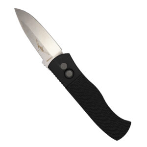 Pro-Tech Knives E7A05 Emerson CQC7 Spear Point Left Handed Automatic Folding Knife Black - Stonewash