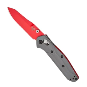 Benchmade 945RD-2401 Mini Osborne Folding Knife Gray G10 - Red