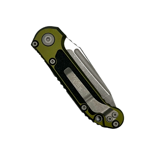 Microtech 1136-10APOD LUDT Gen III T/E Automatic Folding Knife OD Green - Apocalyptic