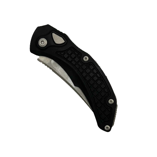 Microtech 268A-12AP Brachial Trailing Point Fully Serrated Automatic Knife Black - Apocalyptic