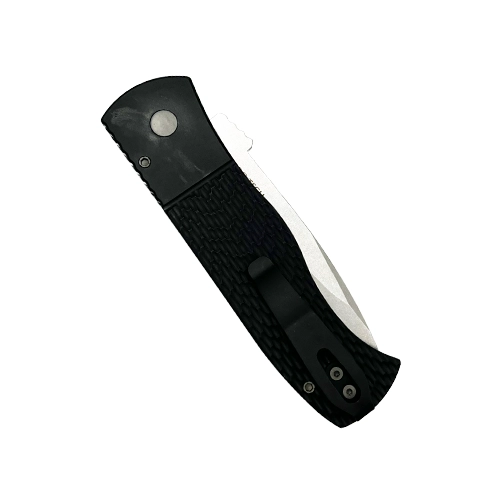 Pro-Tech Knives E7A05 Emerson CQC7 Spear Point Automatic Folding Knife Black - Stonewash