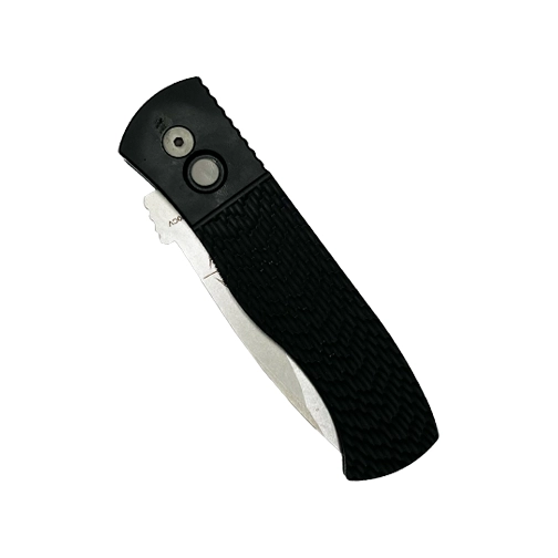 Pro-Tech Knives E7A05 Emerson CQC7 Spear Point Automatic Folding Knife Black - Stonewash