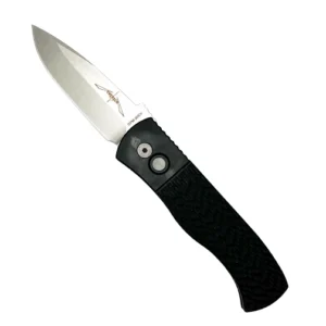 Pro-Tech Knives E7A05 Emerson CQC7 Spear Point Automatic Folding Knife Black - Stonewash