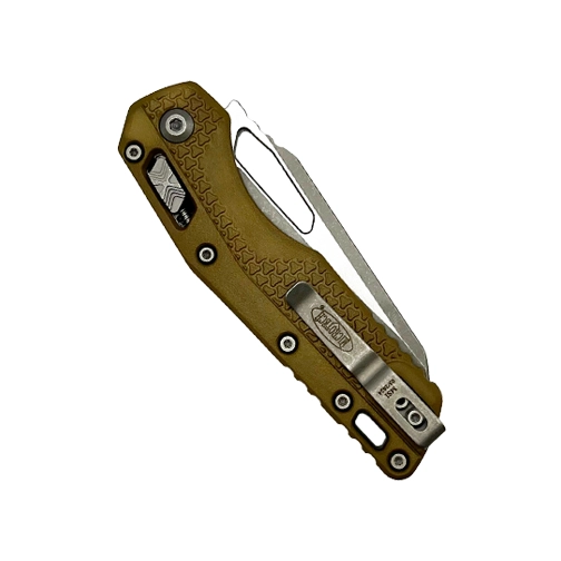 Microtech 210T-10APPMDE MSI Sheepsfoot Manual Folding Knife Tri-Grip Polymer Dark Earth - Apocalyptic