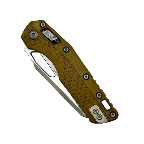 Microtech 210T-10APPMDE MSI Sheepsfoot Manual Folding Knife Tri-Grip Polymer Dark Earth - Apocalyptic