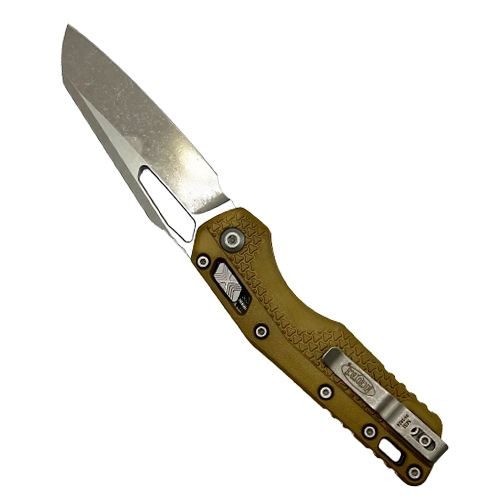 Microtech 210T-10APPMDE MSI Sheepsfoot Manual Folding Knife Tri-Grip Polymer Dark Earth - Apocalyptic
