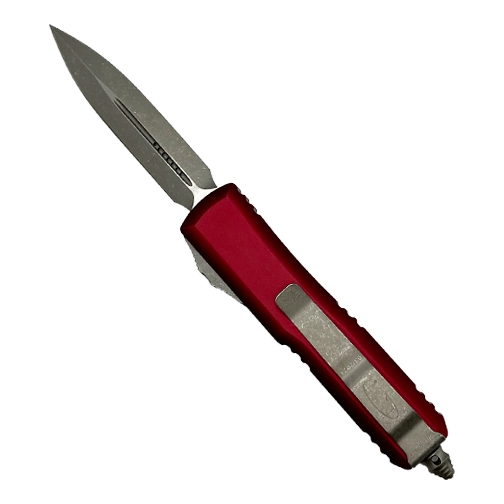 Microtech 232-10APMR UTX-85 D/E OTF Automatic Knife Merlot Red - Apocalyptic