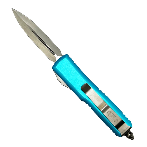 Microtech 232-4TQ UTX-85 D/E OTF Automatic Knife Turquoise - Satin
