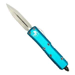 Microtech 232-4TQ UTX-85 D/E OTF Automatic Knife Turquoise - Satin