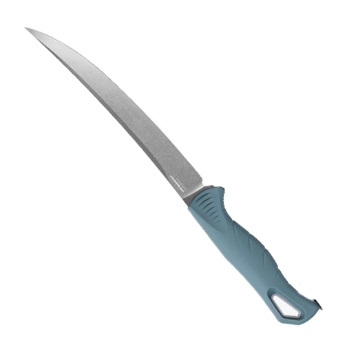 Benchmade 18010 Fishcrafter Tailing Point Fixed Blade Knife Depth Blue - Stonewash