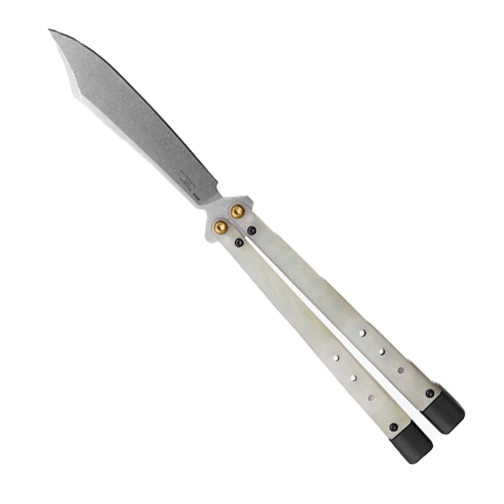 Benchmade 99 Necron Bali-Song Butterfly Knife Jade - Stonewash