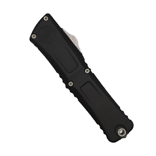 Microtech 1142-12AP Combat Troodon Gen III D/E Fully Serrated OTF Automatic Knife Black - Apocalyptic