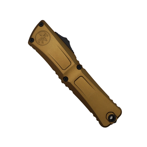 Microtech 1142-2TA Combat Troodon Gen III D/E Partially Serrated OTF Automatic Knife Tan - Black