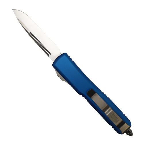 Microtech 121-4BL Ultratech S/E OTF Automatic Knife Blue - Satin