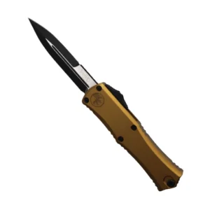Microtech 1701M-1TA Hera II Mini Bayonet OTF Automatic Knife Tan - Black