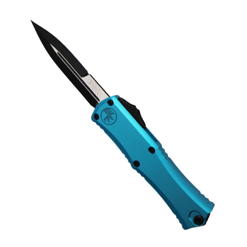 Microtech 1701M-1TQ Hera II Mini Bayonet OTF Automatic Knife Turquoise - Black