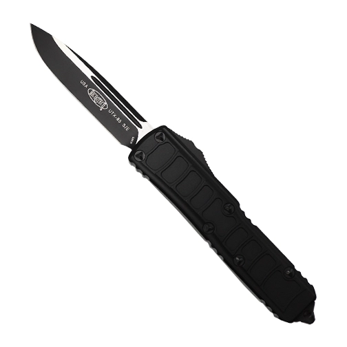 Microtech 231II-1TS UTX-85 Signature Series S/E OTF Automatic Knife Black Stepside - Black