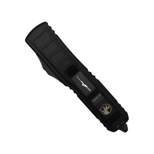 Microtech 231II-1TS UTX-85 Signature Series S/E OTF Automatic Knife Black Stepside - Black