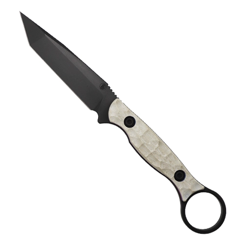 Toor Knives Patriot Serpent T T/E Fixed Blade Knife Red/White/Blue G-10 - Smoke Black KG Gunkote