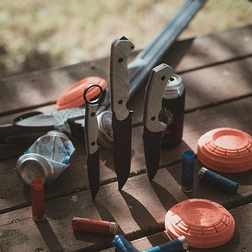 Toor Knives Patriot Serpent T T/E Fixed Blade Knife Red/White/Blue G-10 - Smoke Black KG Gunkote