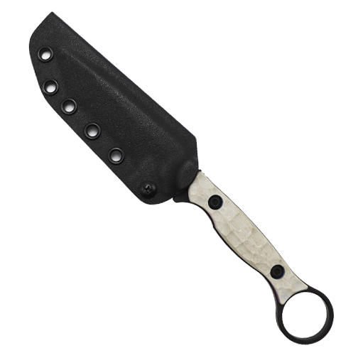 Toor Knives Patriot Serpent T T/E Fixed Blade Knife Red/White/Blue G-10 - Smoke Black KG Gunkote
