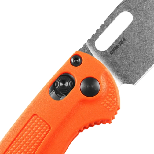 Benchmade 15533 Mini Taggedout S/E Manual Folding Knife Orange Grivory - Stonewash