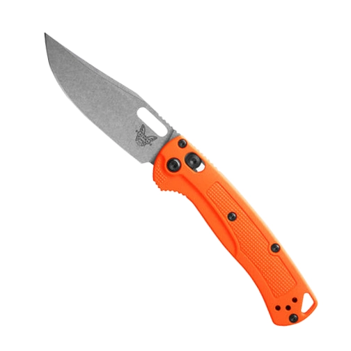 Benchmade 15533 Mini Taggedout S/E Manual Folding Knife Orange Grivory - Stonewash