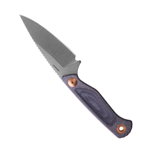 Benchmade 203 Dacian Spear Point Fixed Blade Knife Blue Denim Micarta - Satin