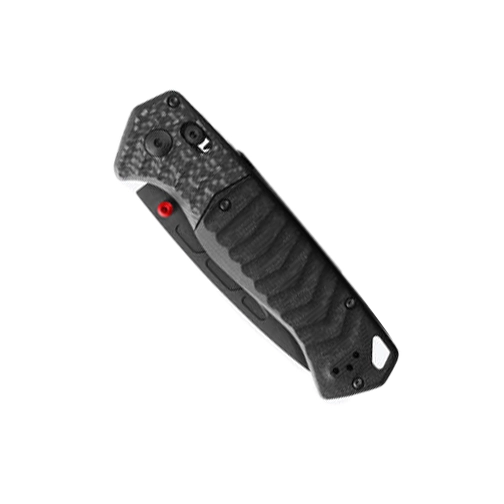 Benchmade 593BK-01 PSK Manual Folding Knife Carbon Fiber & Black G10 - Black