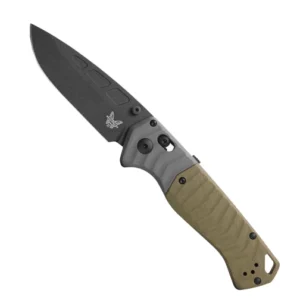 Benchmade 593BK PSK S/E Manual Folding Knife Gray & OD Green G10 - Cobalt