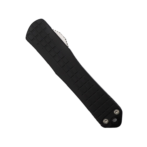 Heretic Knives Manticore S Bowie OTF Automatic Knife Black - Stonewash
