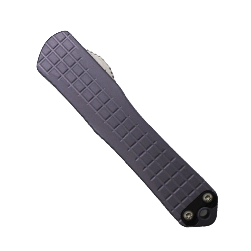 Heretic Knives Manticore S Bowie OTF Automatic Knife Gray- Stonewash