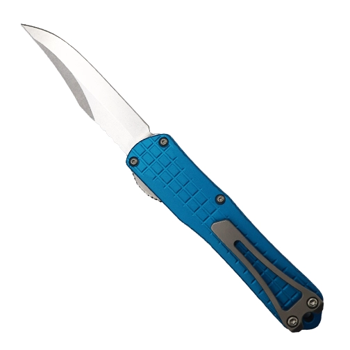 Heretic Knives Manticore S Bowie OTF Automatic Knife Turquoise - Stonewash