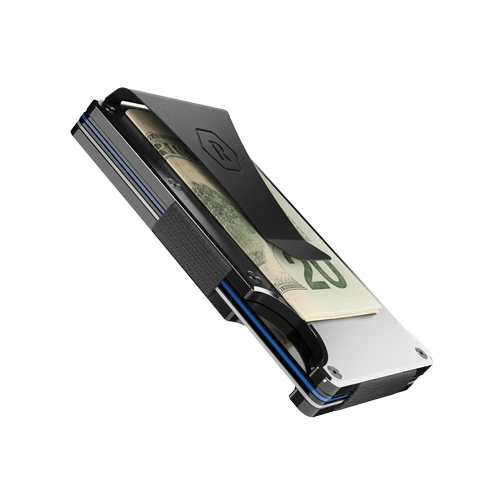 Ridge Wallet Black Aluminum w/ Money Clip