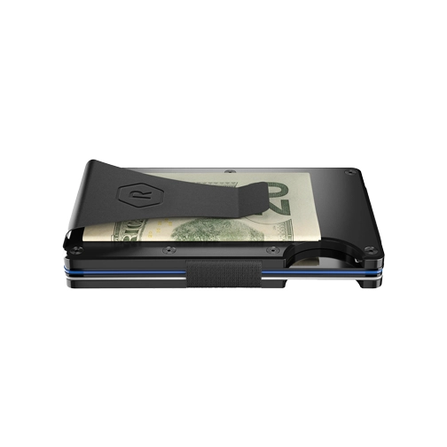 Ridge Wallet Black Aluminum w/ Money Clip