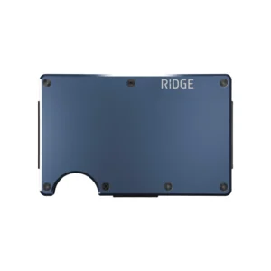 Ridge Wallet Navy Aluminum w/ Cash Strap