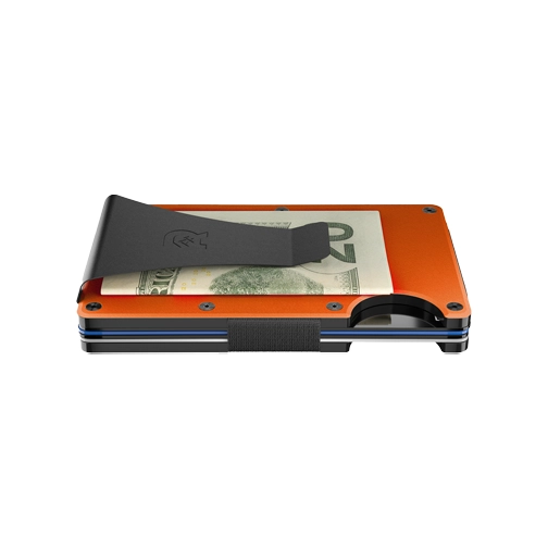 Ridge Wallet Basecamp Orange Aluminum w/ Money Clip