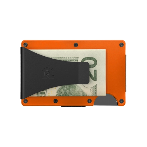 Ridge Wallet Basecamp Orange Aluminum w/ Money Clip