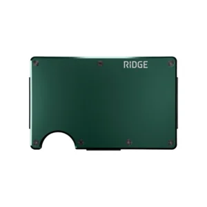 Ridge Wallet Forest Green Aluminum w/ Money Clip