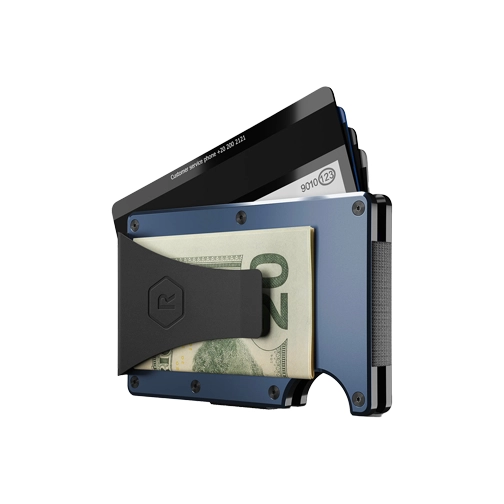 Ridge Wallet Alpine Navy Aluminum w/ Money Clip