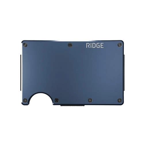 Ridge Wallet Alpine Navy Aluminum w/ Money Clip