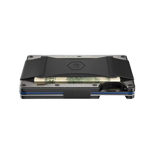 Ridge Wallet Stonewashed Titanium w/ Money Clip