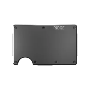 Ridge Wallet Gunmetal Titanium w/ Money Clip
