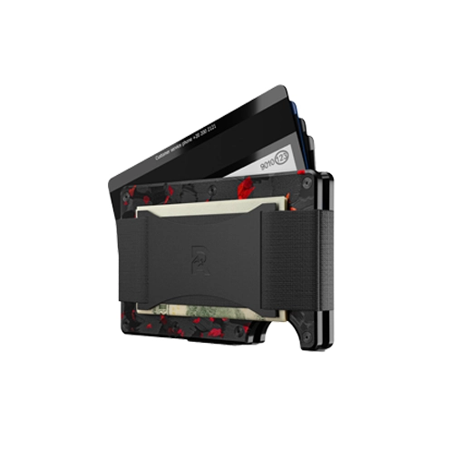 Ridge Wallet w/ Money Clip & Cash Strap - Forged Ember