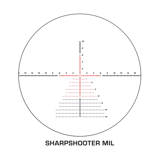 Swampfox Kentucky Long 4-24x50 FFP Precision Riflescope - Sharpshooter MIL Reticle