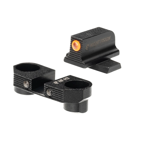 Night Fision Optics Mounted Stealth Series Sight for Holosun SCS-320 & Sig Sauer M17/M18 Models - Orange Front Sight