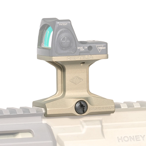Reptilia Dot Mount for Trijicon RMR/SRO & Holosun 507/508 w/ 1.93" Height - Clear
