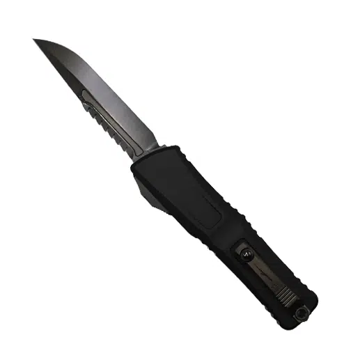 Microtech 1217-1DLCTSH Combat Troodon Interceptor Gen III S/E OTF Automatic Knife Black - Black